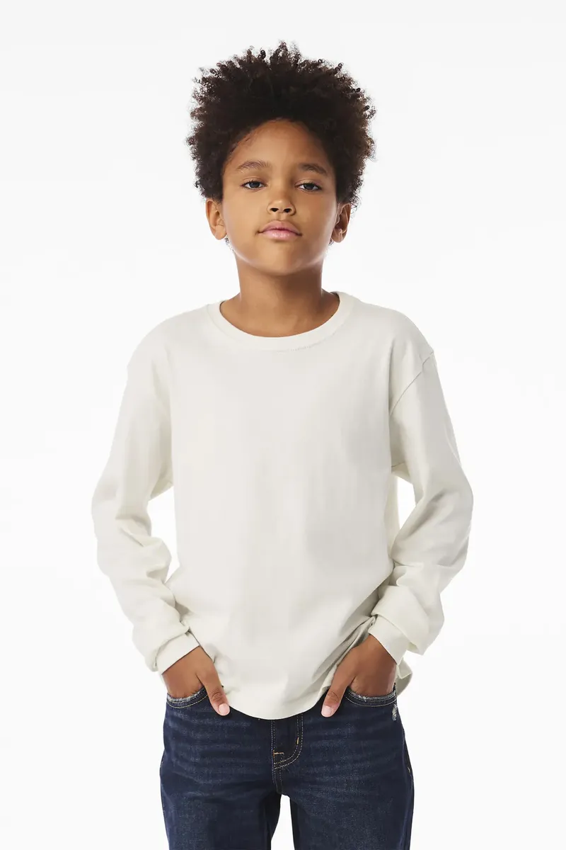 BELLA+CANVAS® Youth 6-Ounce Heavyweight Long Sleeve Tee BC3511Y - additional view 7