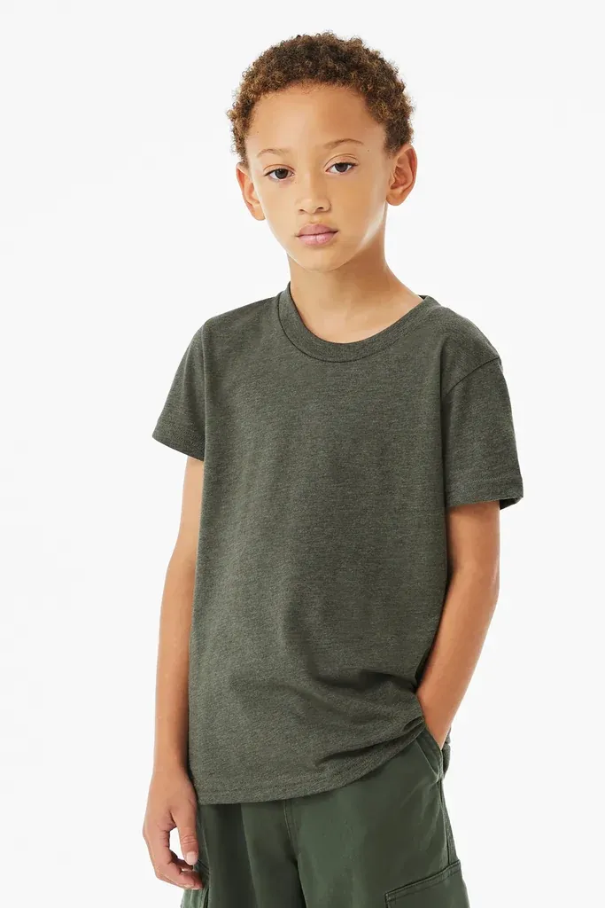 BELLA+CANVAS® Youth Heather CVC Tee BC3001YCVC - additional view 3