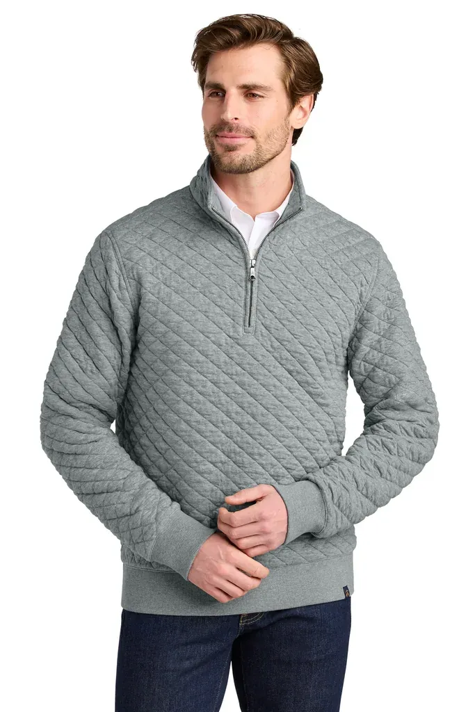 Brooks Brothers® Diamond Quilt 1/4-Zip BB18212 - additional view 3