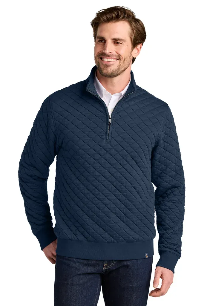 Brooks Brothers® Diamond Quilt 1/4-Zip BB18212 - additional view 2