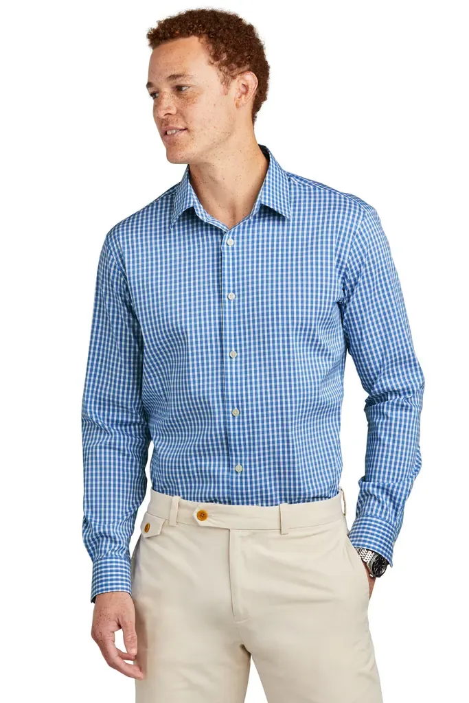 Brooks Brothers® Tech Stretch Patterned Shirt BB18006 - additional view 4