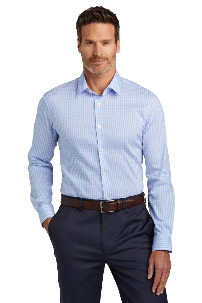 Brooks Brothers® Tech Stretch Patterned Shirt BB18006 - additional view 5
