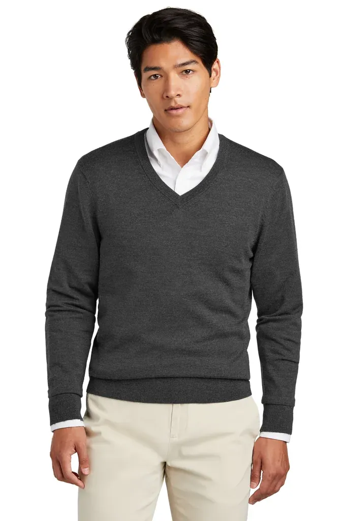Brooks Brothers® Washable Merino V-Neck Sweater BB18410 - additional view 2