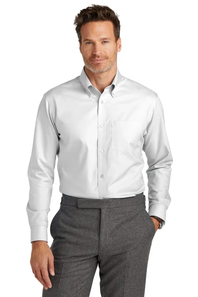 Brooks Brothers® Wrinkle-Free Stretch Nailhead Shirt BB18002 - additional view 3