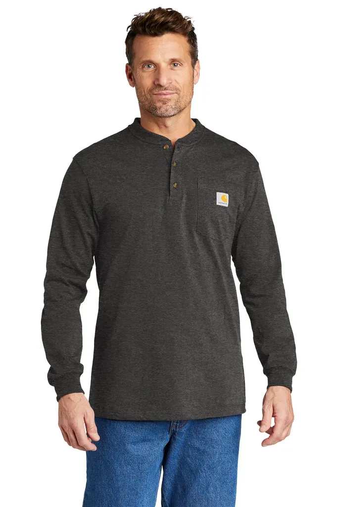 Carhartt® Long Sleeve Henley T-Shirt CTK128 - additional view 1