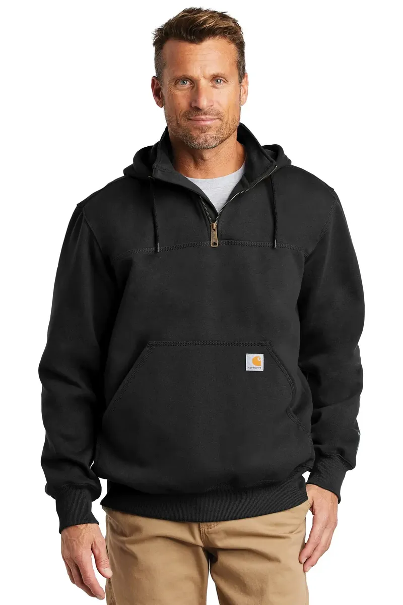 Carhartt ® Rain Defender ® Paxton Heavyweight Hooded Zip Mock Sweatshirt. CT100617 - additional view 1