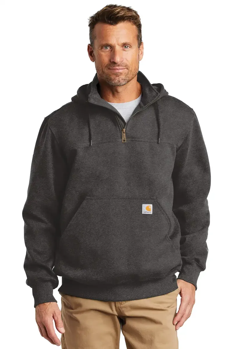 Carhartt ® Rain Defender ® Paxton Heavyweight Hooded Zip Mock Sweatshirt. CT100617 - additional view 2