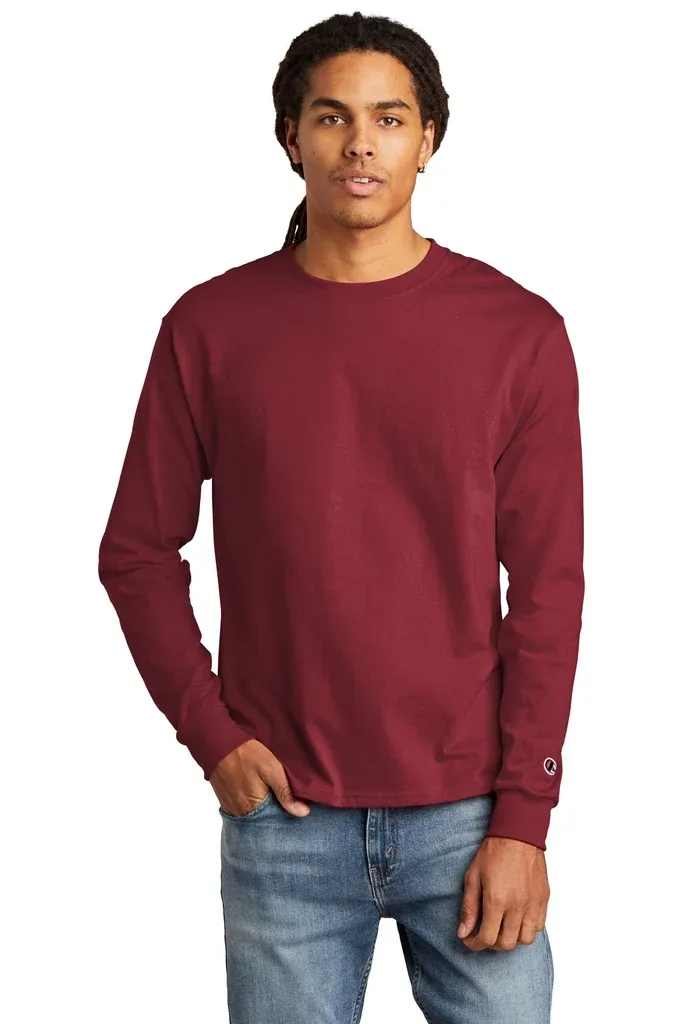 Champion ®  Heritage 5.2-Oz. Jersey Long Sleeve Tee CC8C - additional view 4