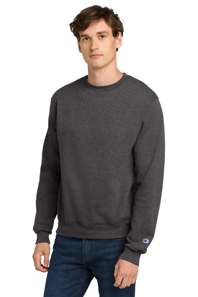 Champion®  Powerblend® Crewneck Sweatshirt. S6000 - additional view 1