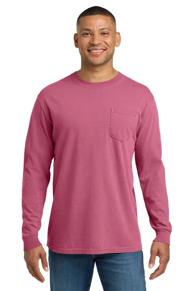 COMFORT COLORS ® Heavyweight Ring Spun Long Sleeve Pocket Tee. 4410 - additional view 11