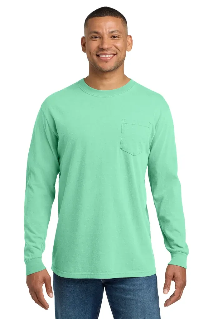 COMFORT COLORS ® Heavyweight Ring Spun Long Sleeve Pocket Tee. 4410 - additional view 6