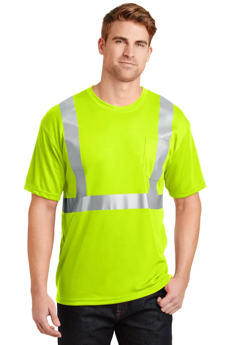 CornerStone® - ANSI 107 Class 2 Safety T-Shirt.  CS401 - additional view 1