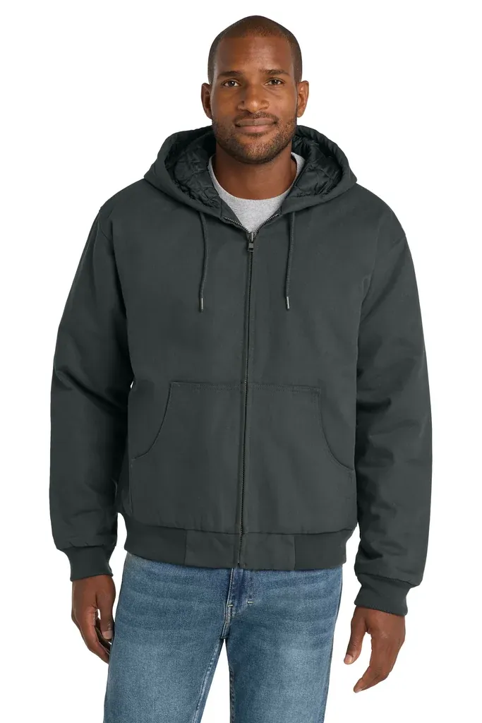 CornerStone® - Duck Cloth Hooded Work Jacket.  J763H - additional view 1
