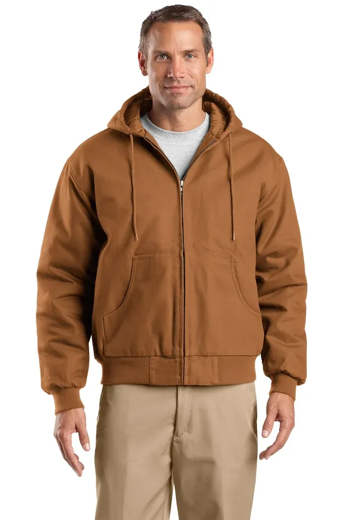 CornerStone® - Duck Cloth Hooded Work Jacket. J763H
