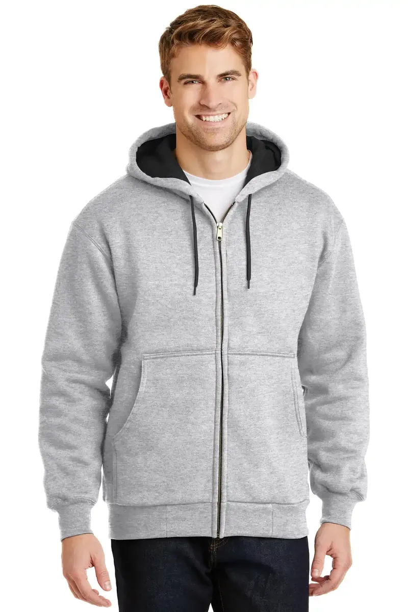 CornerStone® - Heavyweight Full-Zip Hooded Sweatshirt with Thermal Lining. CS620