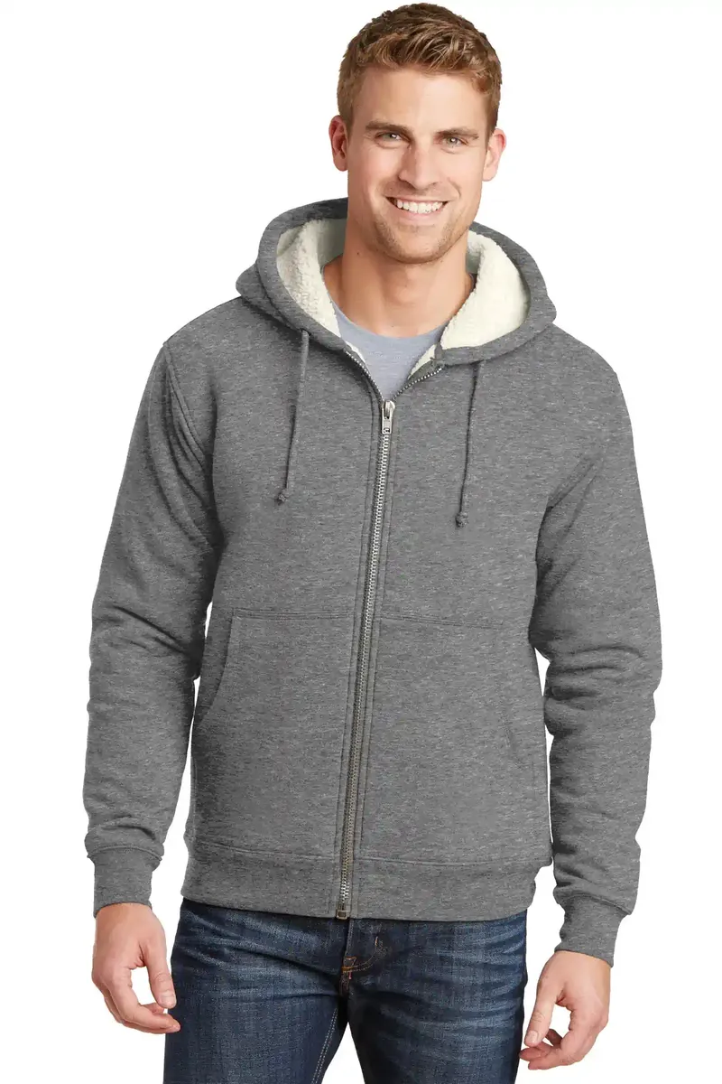 CornerStone® Heavyweight Sherpa-Lined Hooded Fleece Jacket. CS625 - additional view 2