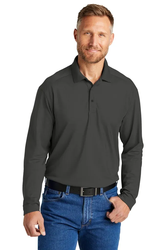 CornerStone® Select Lightweight Snag-Proof Long Sleeve Polo CS418LS - additional view 1