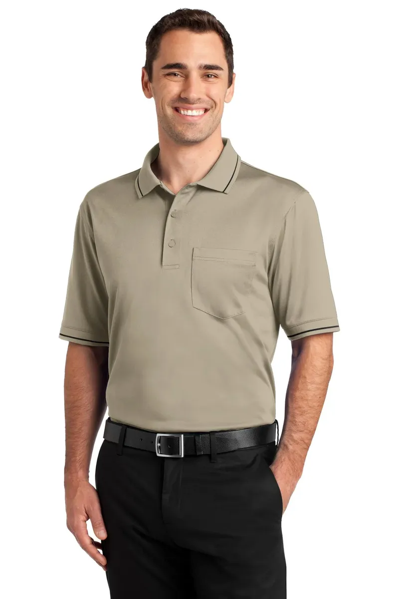 CornerStone® Select Snag-Proof Tipped Pocket Polo. CS415 - additional view 1