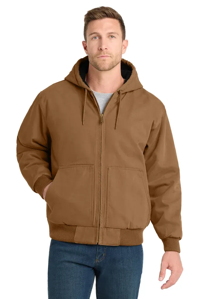 CornerStone® Washed Duck Cloth Insulated Hooded Work Jacket. CSJ41 - additional view 1