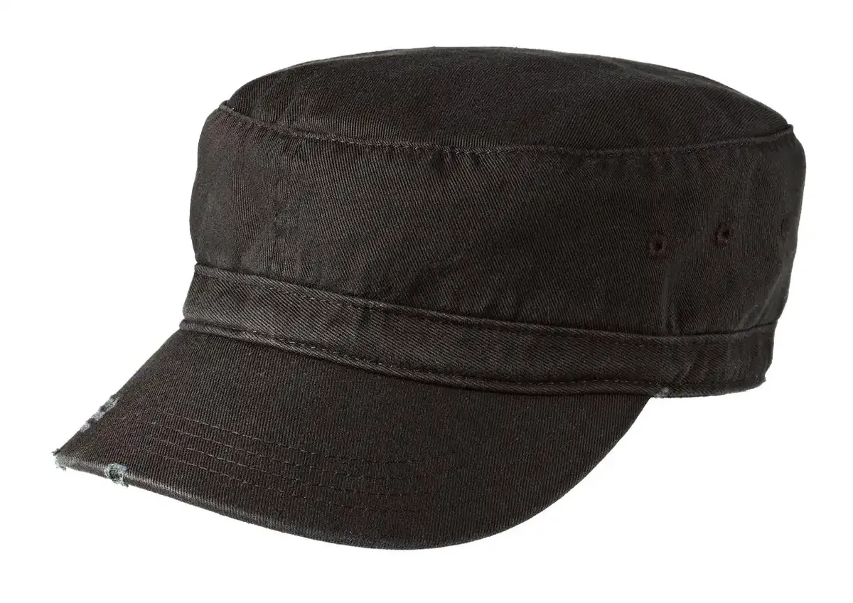 District® Distressed Military Hat.  DT605 - additional view 2