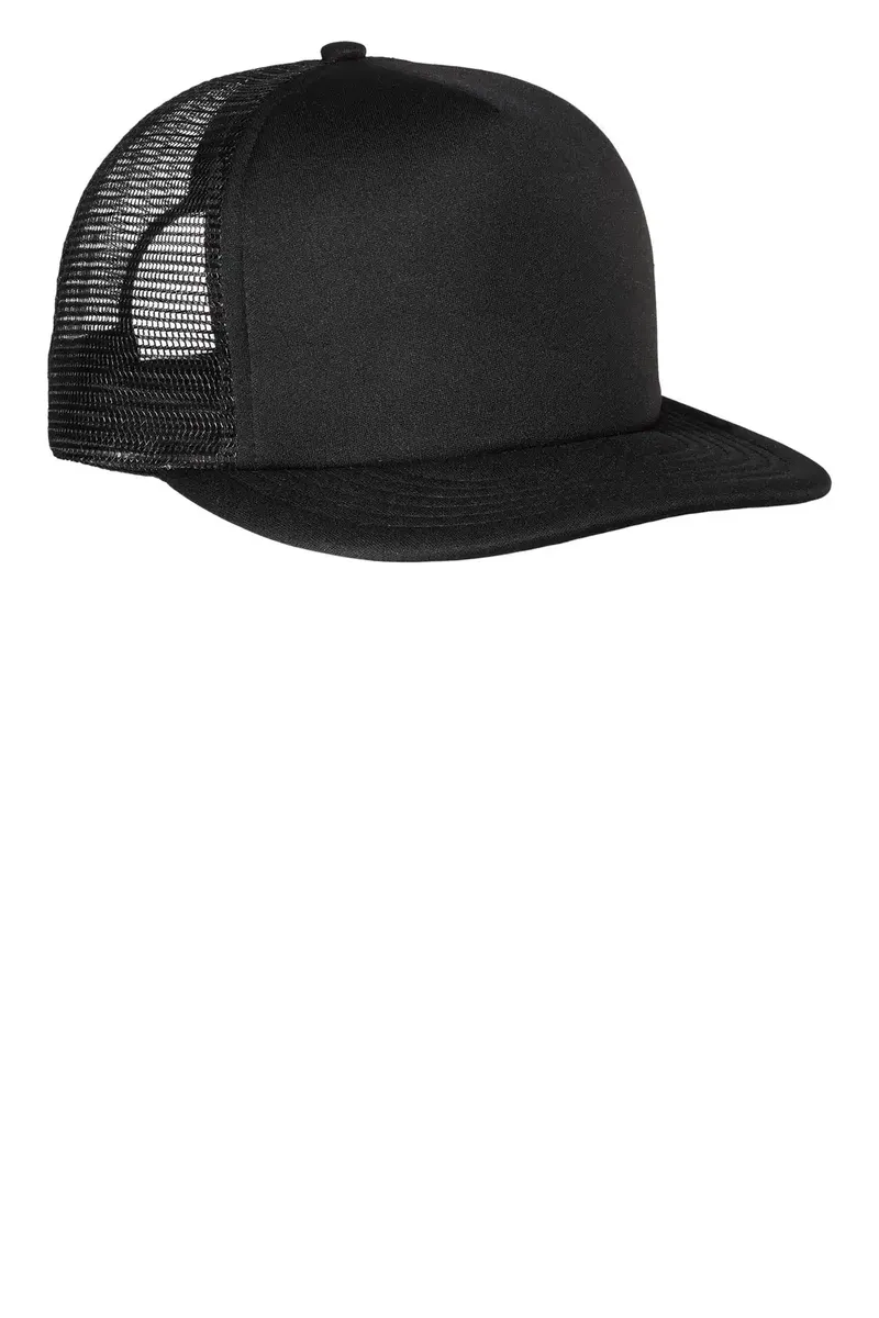 District® Flat Bill Snapback Trucker Cap. DT624 - additional view 4