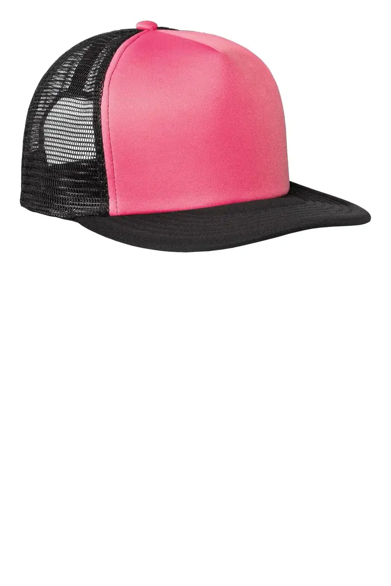 District® Flat Bill Snapback Trucker Cap. DT624 - additional view 5