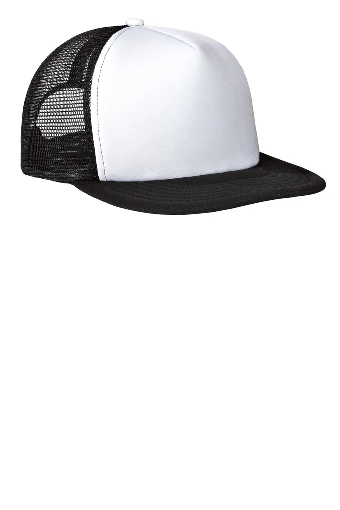 District® Flat Bill Snapback Trucker Cap. DT624 - additional view 1