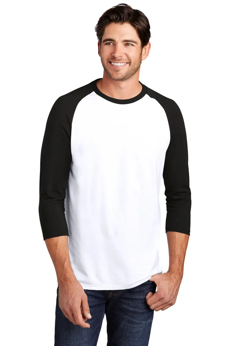 District ® Perfect Tri® 3/4-Sleeve Raglan. DM136 - additional view 11
