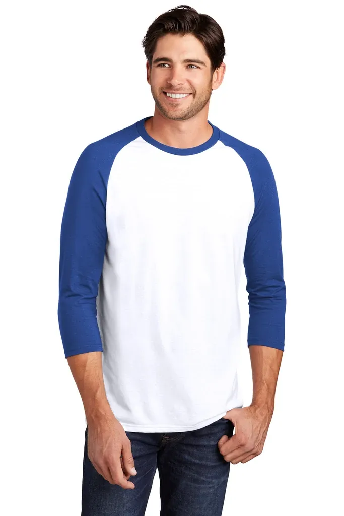 District ® Perfect Tri® 3/4-Sleeve Raglan. DM136 - additional view 10