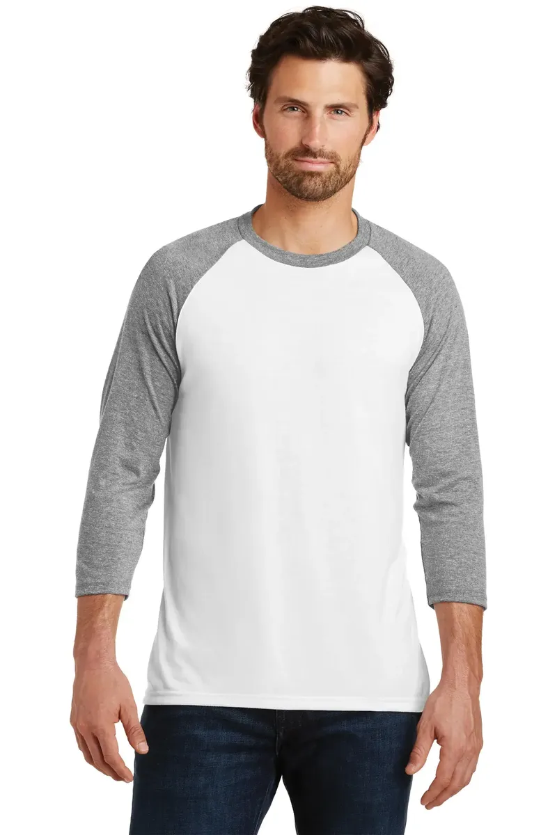 District ® Perfect Tri® 3/4-Sleeve Raglan. DM136 - additional view 8