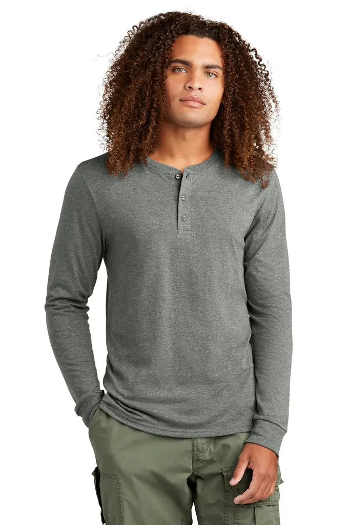 District® Perfect Tri® Long Sleeve Henley DT145 - additional view 3