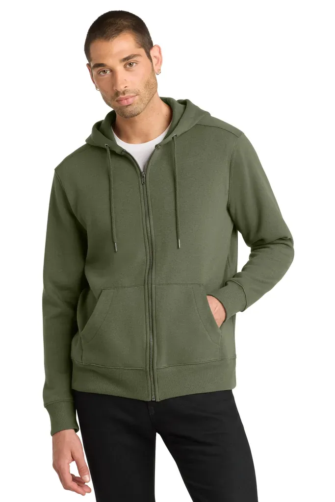 District ® Perfect Weight ® Fleece Full-Zip Hoodie DT1103 - additional view 5