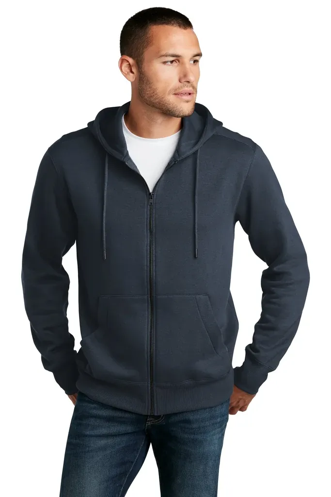 District ® Perfect Weight ® Fleece Full-Zip Hoodie DT1103 - additional view 6