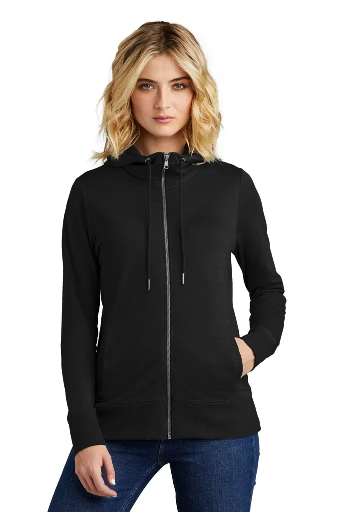 District® Women's Featherweight French Terry Full-Zip Hoodie DT673 - additional view 3