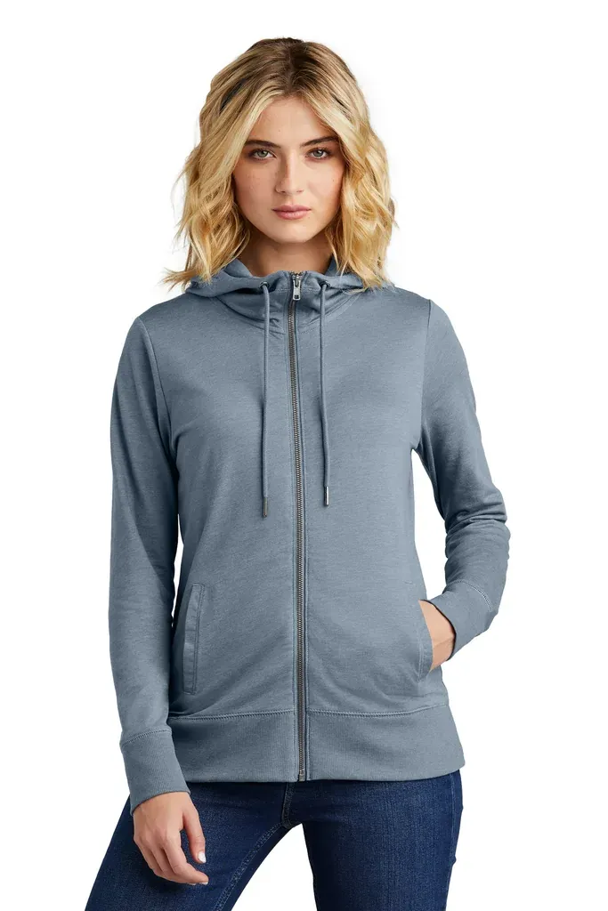 District® Women's Featherweight French Terry Full-Zip Hoodie DT673 - additional view 1