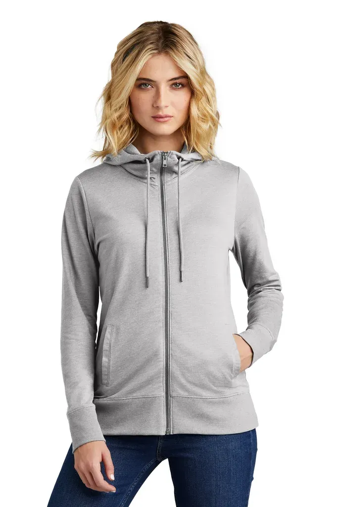 District® Women's Featherweight French Terry Full-Zip Hoodie DT673 - additional view 2