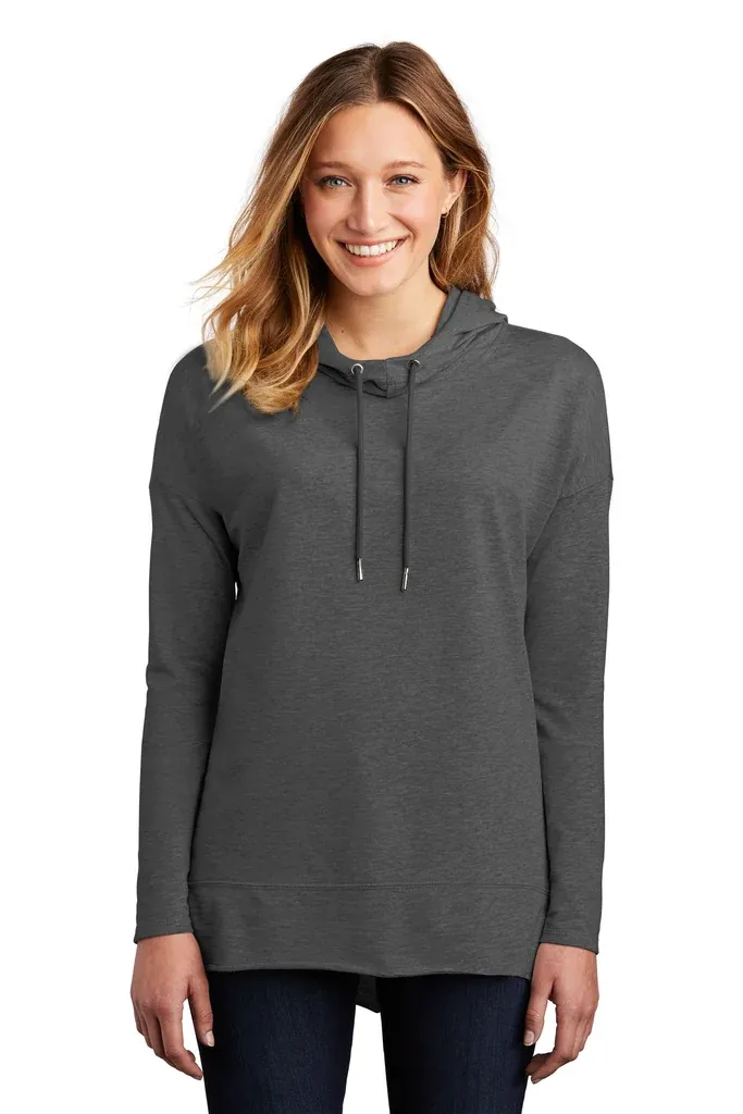 District ® Women's Featherweight French Terry  Hoodie DT671 - additional view 1