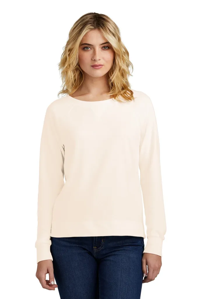 District® Women's Featherweight French Terry Long Sleeve Crewneck DT672