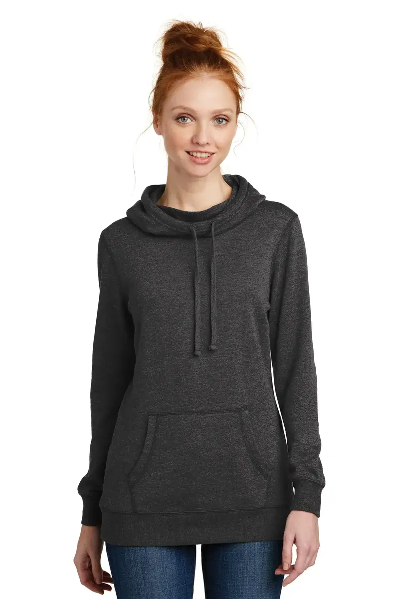 District ® Women's Lightweight Fleece Hoodie. DM493 - additional view 1