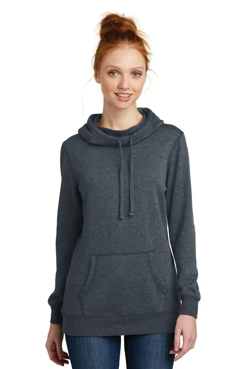 District ® Women's Lightweight Fleece Hoodie. DM493 - additional view 3