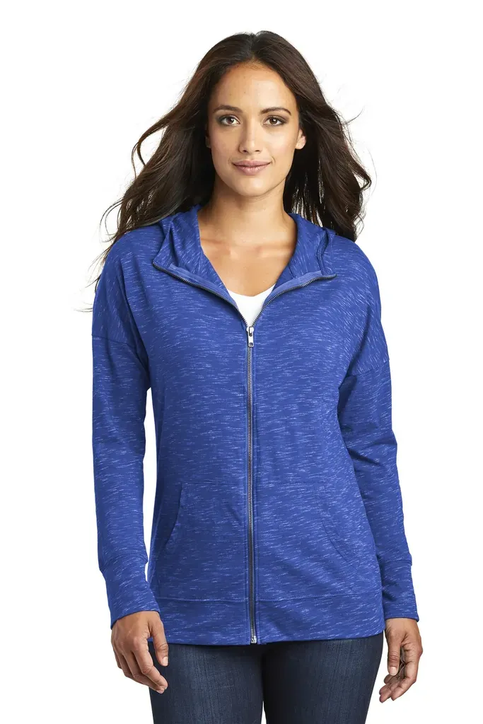 District ® Women's Medal Full-Zip Hoodie. DT665 - additional view 2
