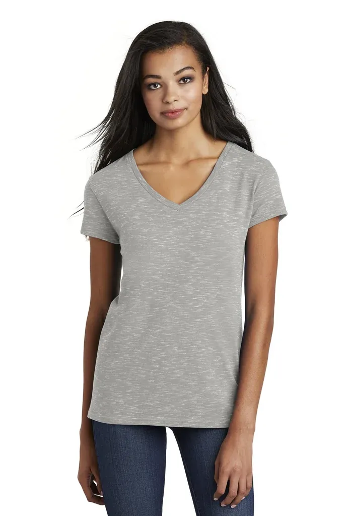 District ® Women's Medal V-Neck Tee. DT664 - additional view 2