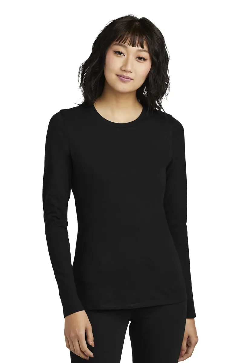District® Women's Perfect Blend® CVC Long Sleeve Tee DT110 - additional view 3