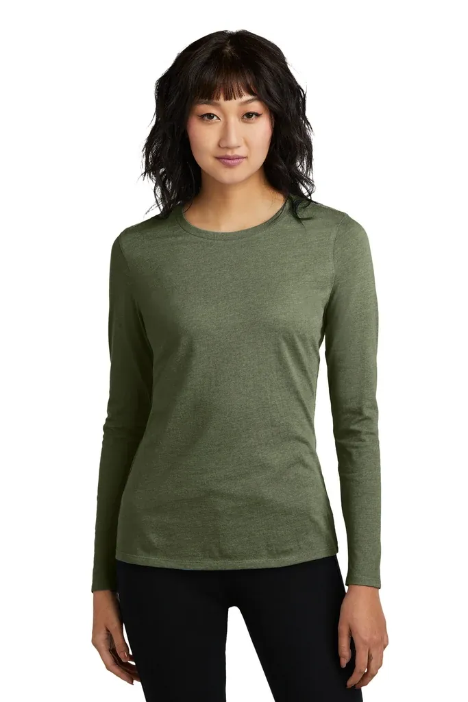 District® Women's Perfect Blend® CVC Long Sleeve Tee DT110 - additional view 6