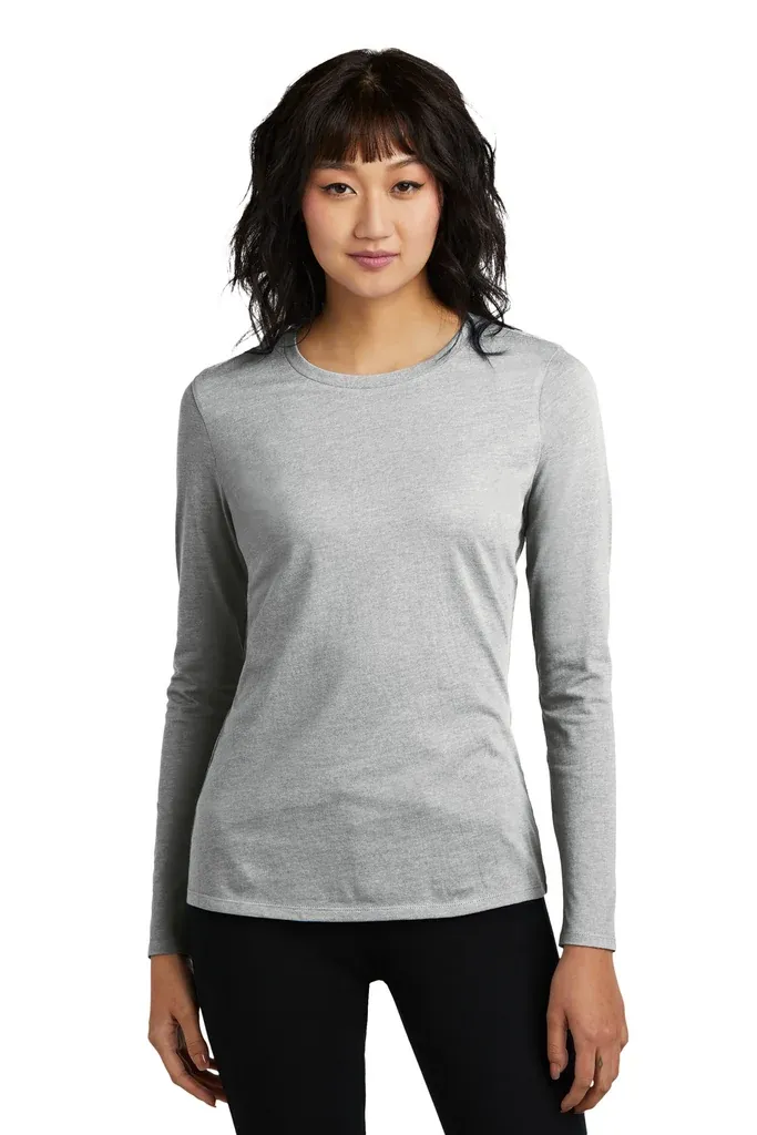 District® Women's Perfect Blend® CVC Long Sleeve Tee DT110 - additional view 4