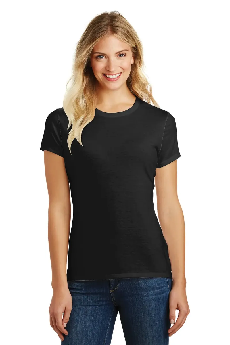 District ® Women's Perfect Blend® CVC Tee. DM108L - additional view 2