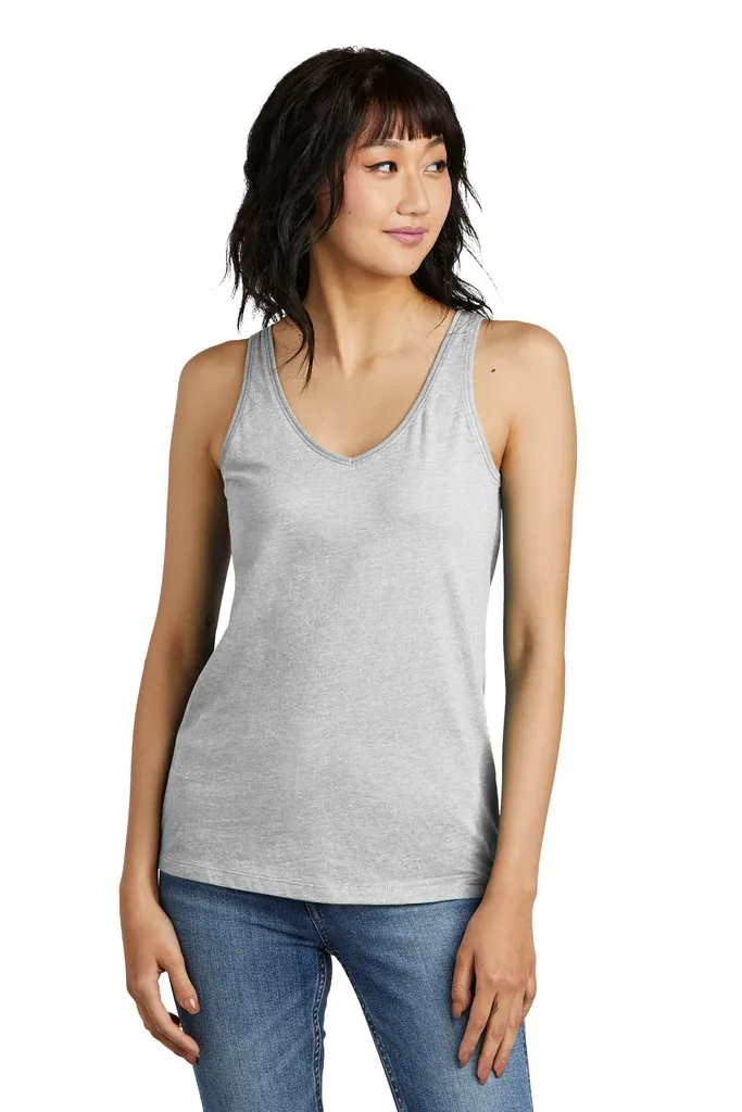 District® Women's Perfect Blend® CVC V-Neck Tank DT154 - additional view 5