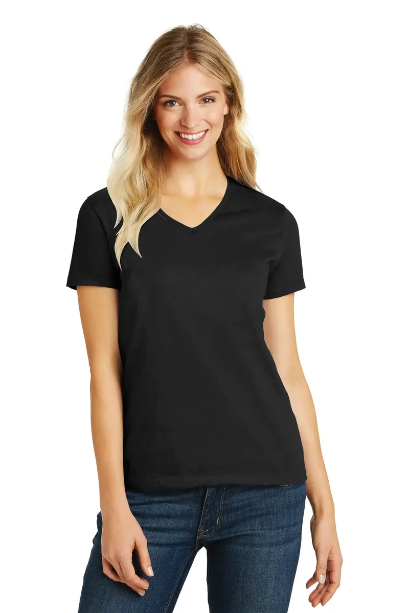 District® Women's Perfect Blend® CVC V-Neck Tee. DM1190L - additional view 20