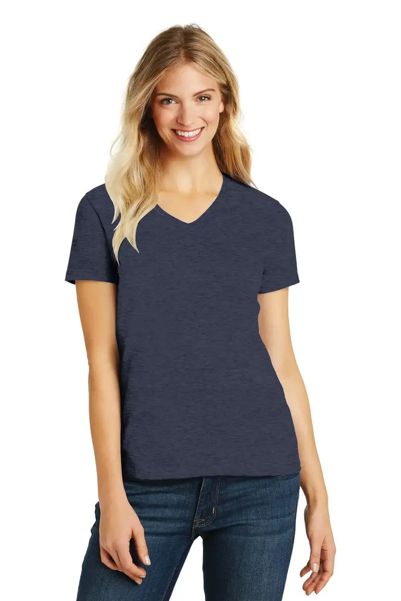 District® Women's Perfect Blend® CVC V-Neck Tee. DM1190L - additional view 18