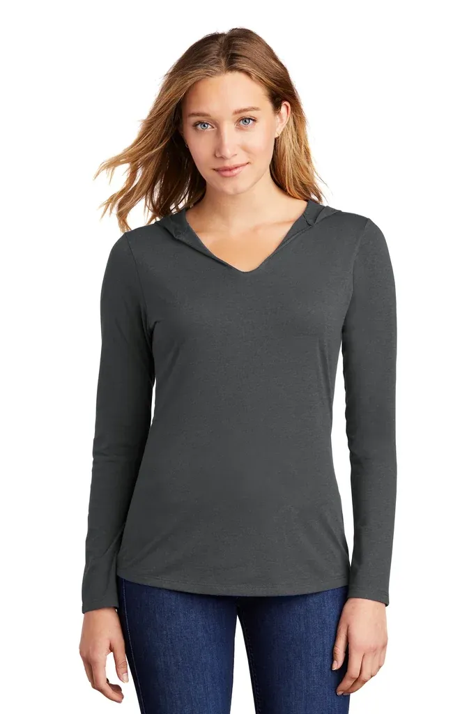 District® Women's Perfect Tri® Long Sleeve Hoodie. DM139L - additional view 5